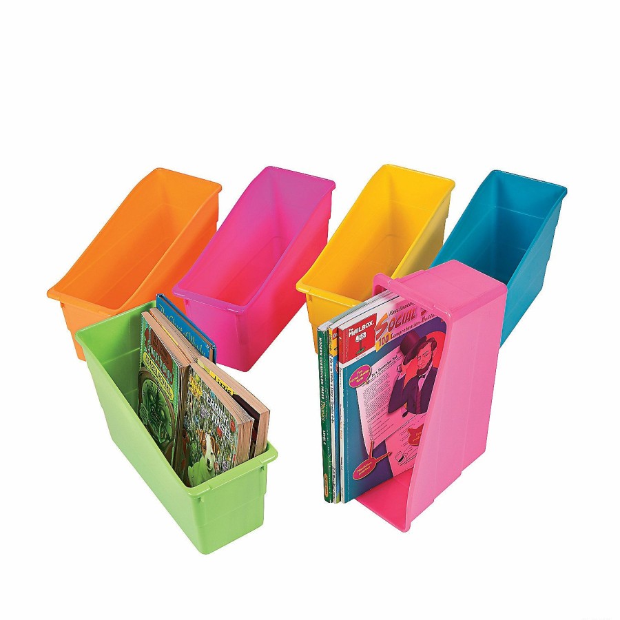 Teacher Resources *  Buy Neon Classroom Book Bins 6 Pc. : Stationyproduct